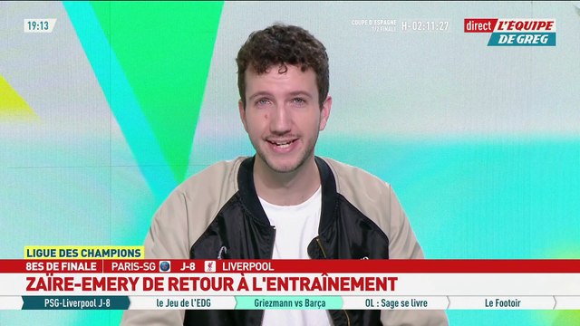 Zaïre-Emery de retour à l'entraînement collectif - Foot - L1 - PSG