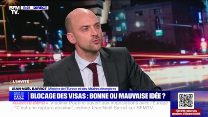 Relations France-Algérie: Jean-Noël Barrot affirme avoir déjà sanctionné l'Algérie "sans en faire la publicité"