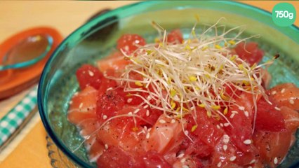 Tartare saumon et agrumes