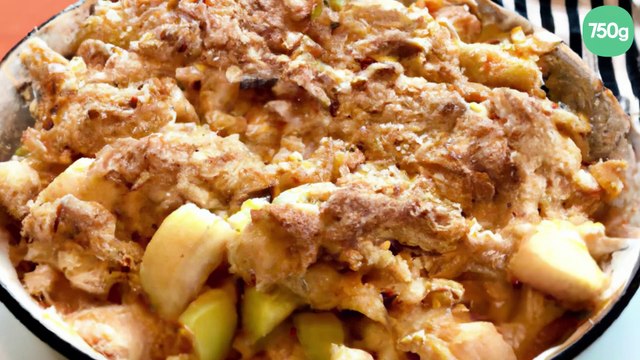 Crumble aux pommes au thermomix