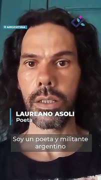 El poeta y militante argentino, Laureano Asoli, envió un abrazo a las causas justas de los pueblos que luchan por su dignidad y soberanía, como Líbano y Palestina
