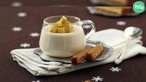Panna cotta au foie gras pommes Ariane caramélisées et mouillettes de pain d'épices