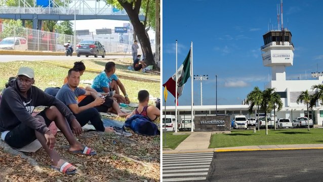 Llegan vuelos con migrantes deportados a Tabasco