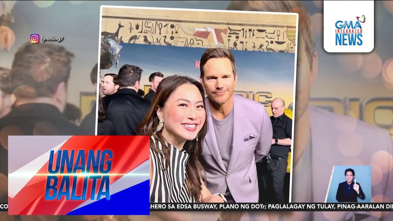 Lyn Ching, na-meet ang favorite niyang American actor na si Chris Pratt | Unang Balita