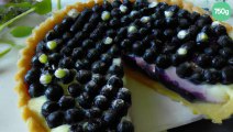 Tarte aux myrtilles allégée