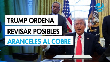 Trump ordena una revisión para determinar si impone aranceles al cobre