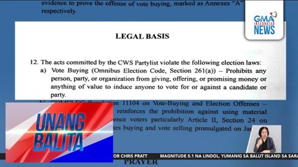 Disqualification petition, inihain vs. CWS Party-list dahil sa papremyong 3 sasakyan sa isang competition | Unang Balita
