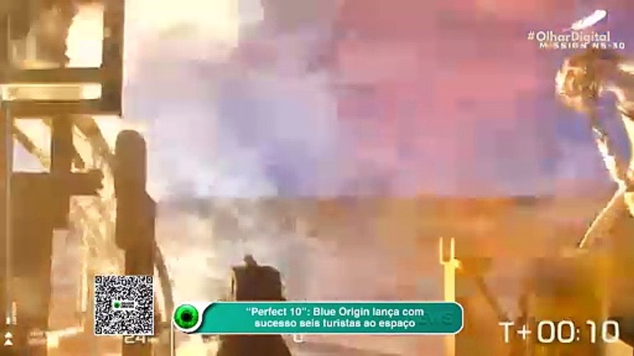 “Perfect 10” Blue Origin lança com sucesso seis turistas ao espaço