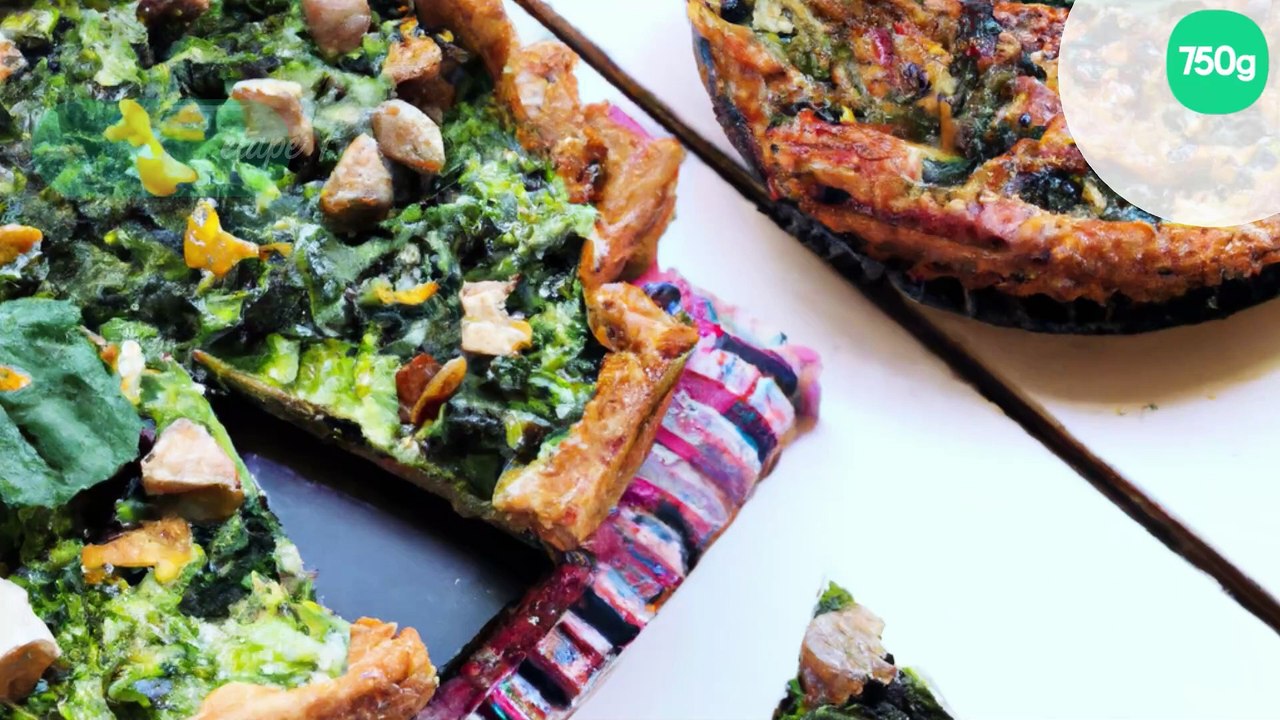 Tarte aux épinards et poulet