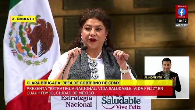 Clara Brugada presenta estrategia 'Vida Saludable, Vida Feliz' en CdMx