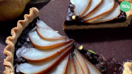 Tarte chocolat-poire