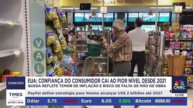 Confiança dos consumidores do EUA tem maior queda em três anos; estrategista-chefe da Avenue analisa