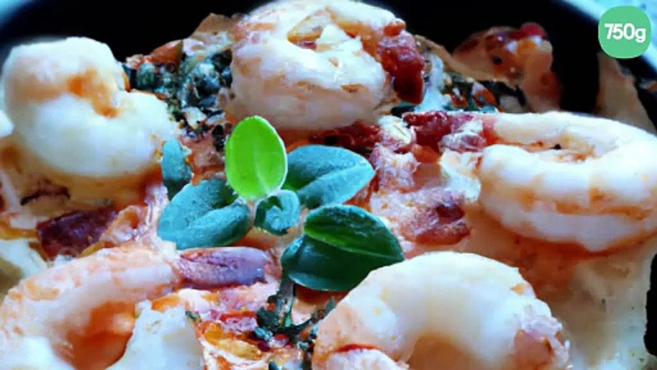 Cassolette Roquefort gambas et œuf