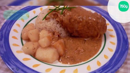 Poulet aux poires-coco