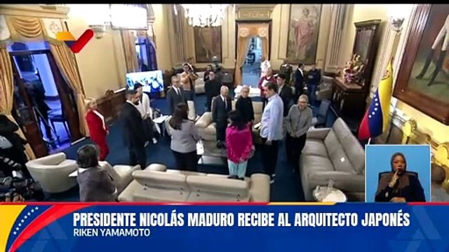 Presidente Nicolás Maduro recibe al arquitecto japonés Riken Yamamoto en el Palacio de Miraflores