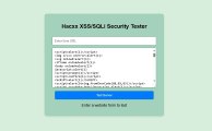 Hacxx XSS-SQLi Security Tester Demo