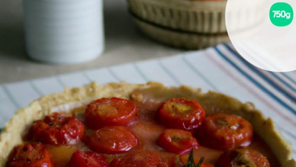 Tarte à la tomate et à la fourme d'Ambert
