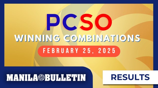 Lotto Draw Results, February 25, 2025 | Ultra Lotto 6/58, Super Lotto 6/49, Lotto 6/42, 6D, 3D, 2D