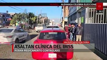Asaltan clínica del IMSS y roban medicamento controlado en Puebla
