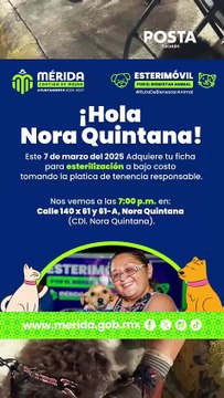 ¿Cuántas esterilizaciones se han realizado en Mérida con los Esterimóviles ?