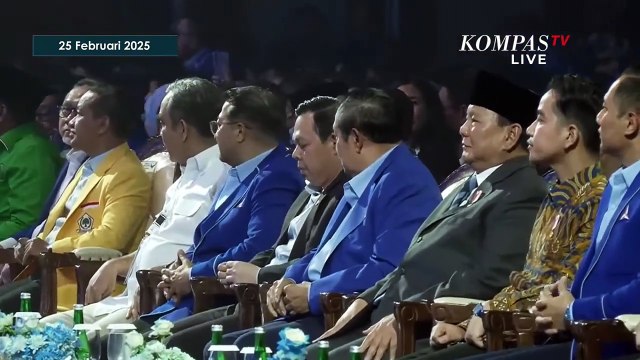 Disambut Meriah! Presiden Prabowo, SBY dan AHY Saling Hormat Dalam Kongres Partai DemokratDisambut M