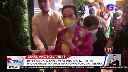 Kris Aquino, nagpakita sa publiko sa unang pagkakataon matapos makauwi galing sa Amerika | Balitanghali