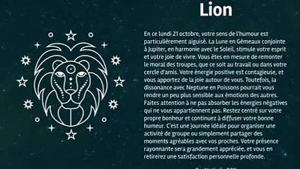 Horoscope quotidien du lundi 21 octobre 2024