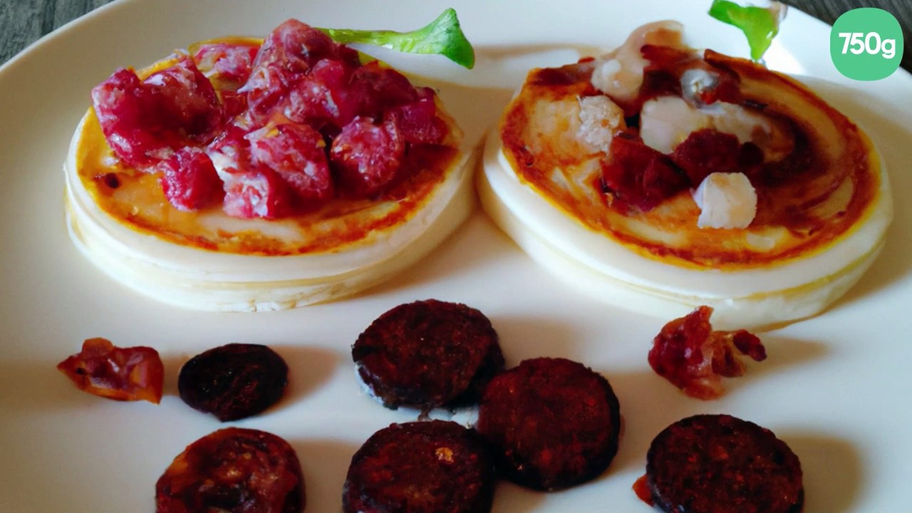 Blinis Saint Jacques et chorizo