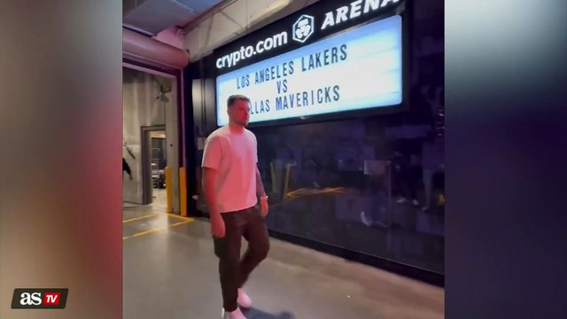 Luka Doncic arrives to face the Mavericks and the situation goes viral