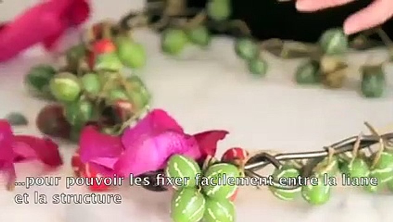 Un cœur en fleurs pour habiller les chaises à la Saint Valentin