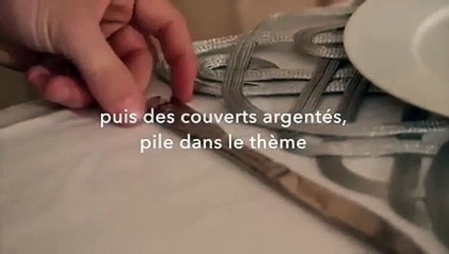 Déco de table de Noël : ambiance argent
