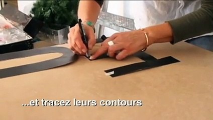 Vidéo : créer des lettres décos