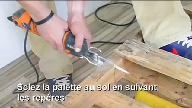 Créer un bureau avec des palettes de manutention