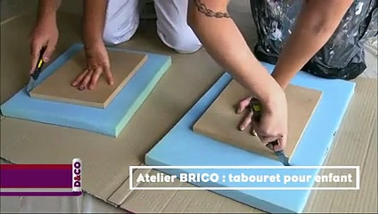 Emission D&CO : Tuto fabriquer un tabouret pour enfant