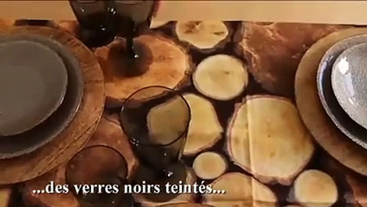 Décor de table boisé entre chic et naturel
