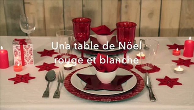 DIY : Déco de table : Ambiance déco de table rouge et blanche
