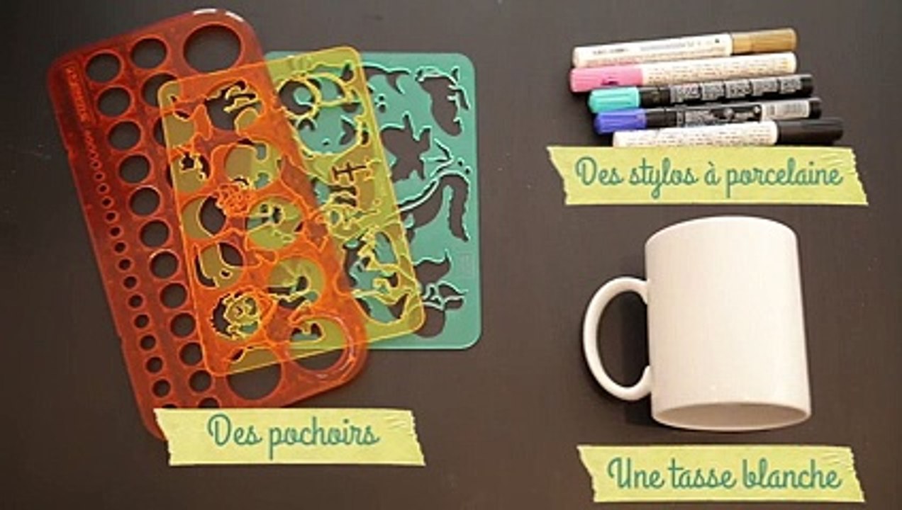 DIY cadeau à fabriquer : une tasse personnalisée
