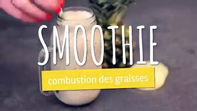 Smoothie combustion des graisses thé vert et ananas