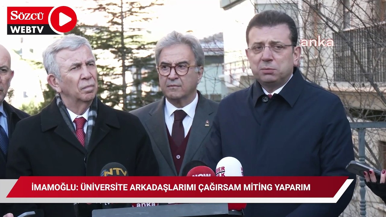 İmamoğlu: Üniversite arkadaşlarımı çağırsam miting yaparım