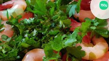 Crevettes d'eau douce aux fines herbes