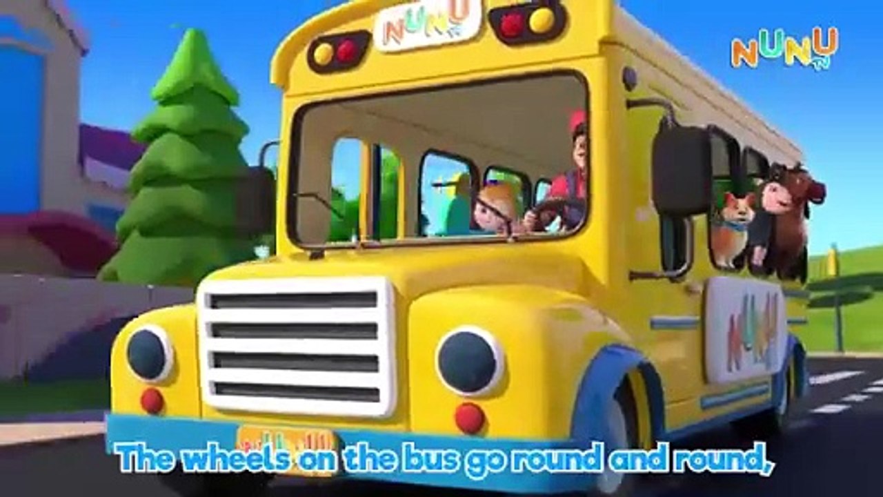 Wheels On The Bus Animal Song For Toddlers More Nursery Rhymes Kids Songs NuNu TvSD