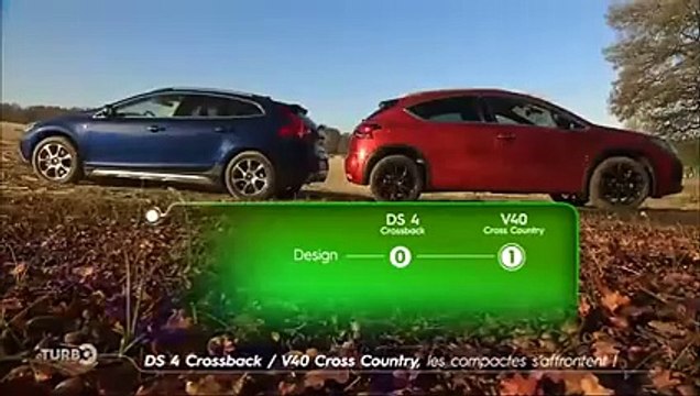 Comparatif : Citroën DS4 Crossback vs. Volvo V40 Cross Country (Emission Turbo du 24/01/2016)