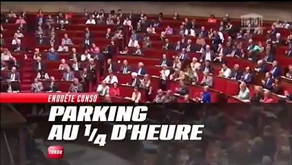 Conso : parcmètre - le paiement au 1/4 d'heure (Emission Turbo du 19/04/2015)
