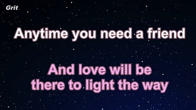 Anytime You Need A Friend - Mariah Carey Karaoke 【No Guide Melody】 Instrumental