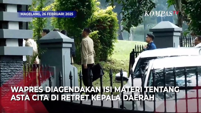 Detik-Detik Wapres Gibran Tiba di Akmil Magelang Isi Materi Retret Kepala Daerah