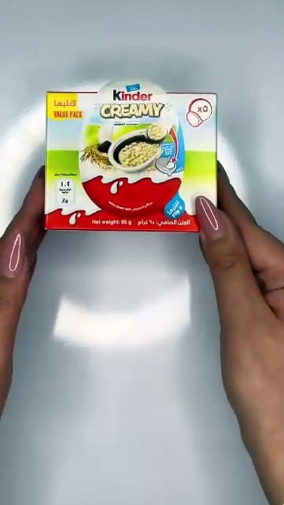 Kinder creamy chocolate unboxing