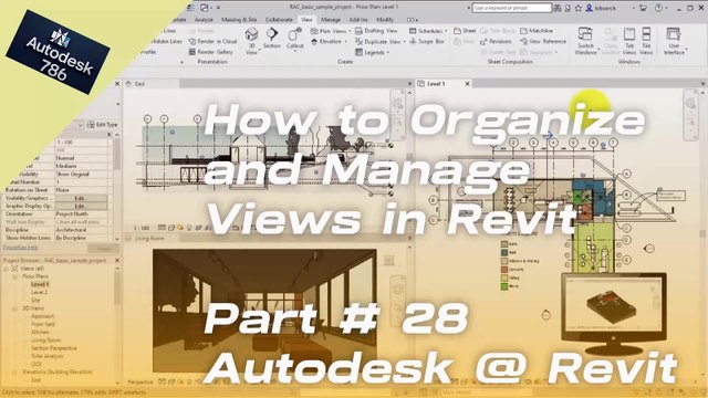 How to Organize and Manage Views in Revit | Part # 28 | #revit #architecture #autodesk #civil3d #Autodesk #civil3d