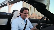 Mercedes SLS AMG Roadster : Roger Federer au volant
