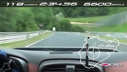 Corvette Z06 : le tour du Nürburgring en vidéo