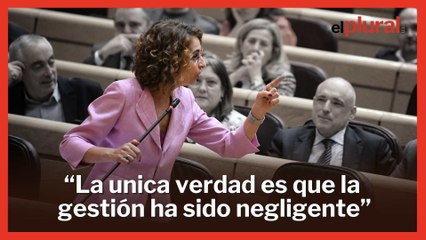 Montero acusa al PP de ser "cómplices" de la "negligente" gestión de Mazón en la DANA